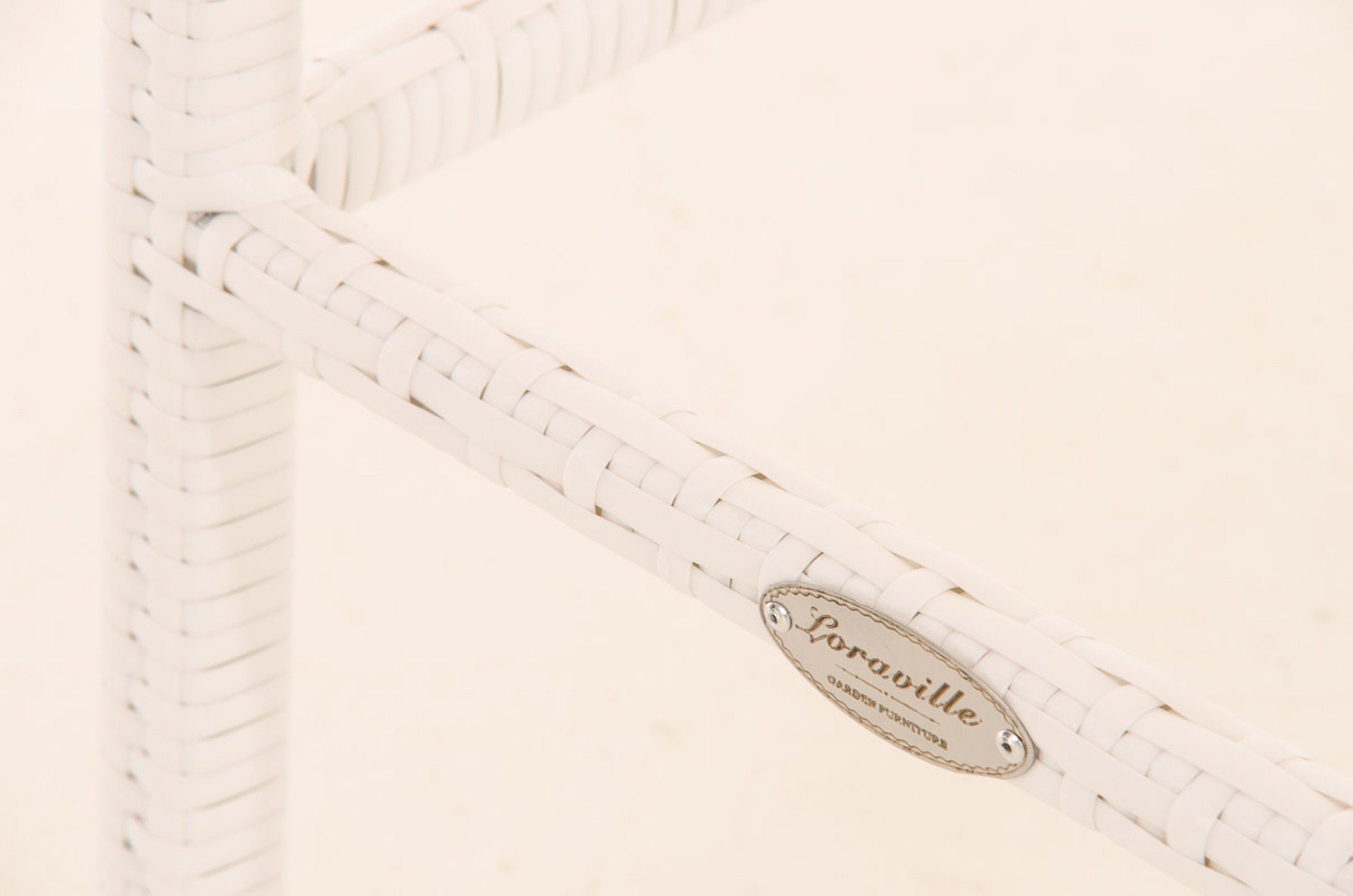 TPFGarden Gartenlounge-Hocker Marlies - Barhocker aus wasserfestem, UV-beständigem Polyrattan (Barstuhl mit pulverbeschichtetem Aluminiumgestell, Tresenhocker mit wasser- und schmutzabweisenden Sitzkissen), Maße (HxBxT): 107x40x44 cm, Sitzhöhe: 75 cm