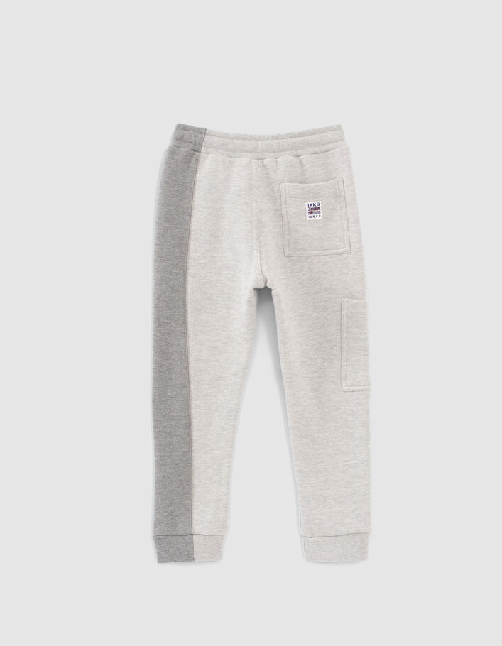 Jogging gris esprit battle avec bande gris foncé garçon
