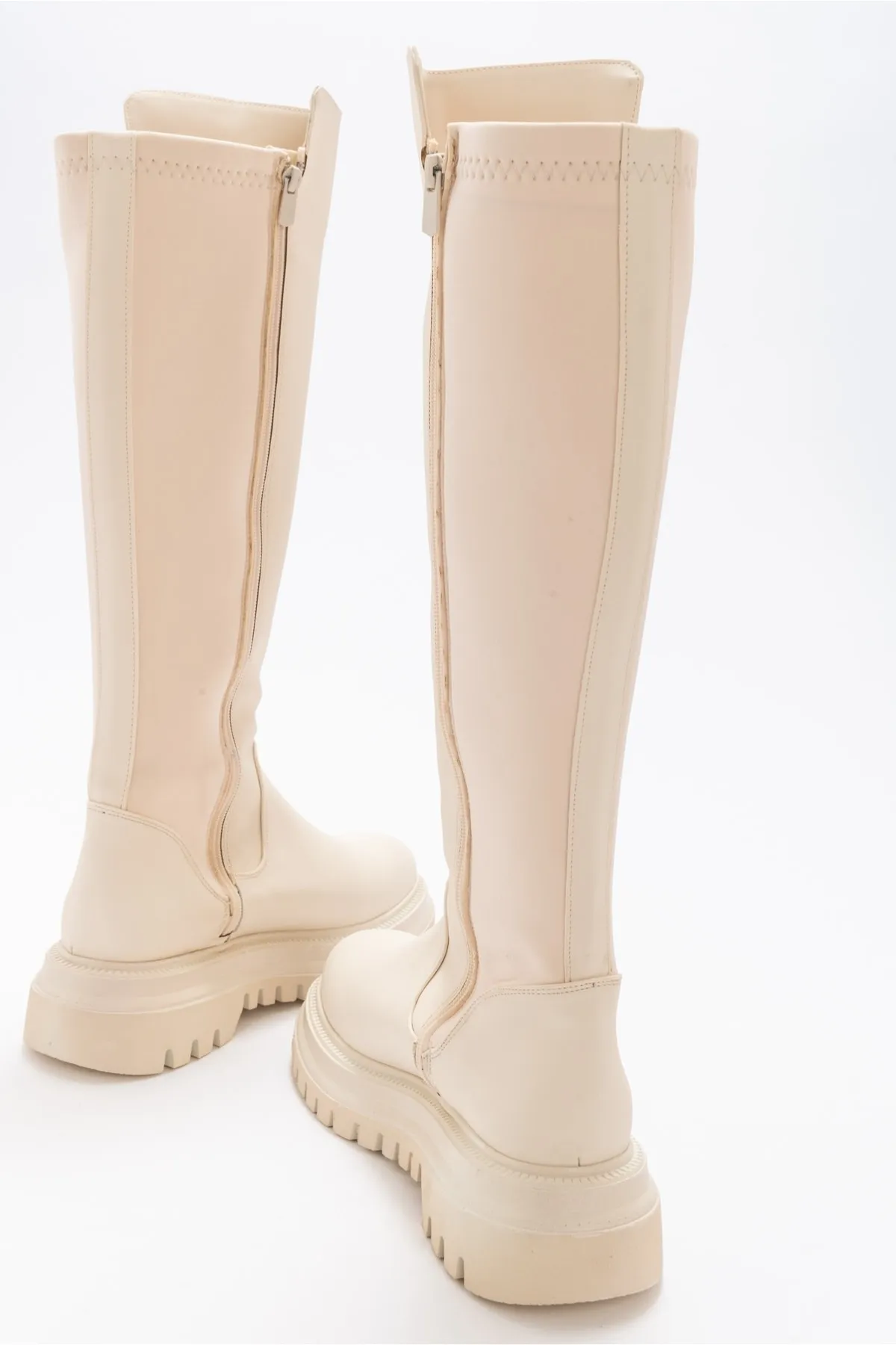 LuviShoes  Shadow Beige Damenstiefel