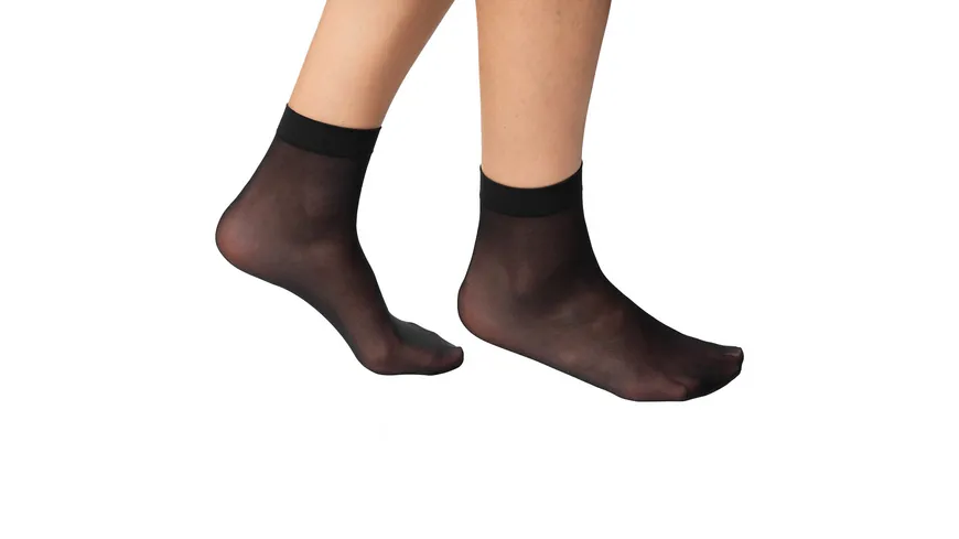 DIM Damen Söckchen aus recyceltem Garn Green 25 DEN 2er Pack noir