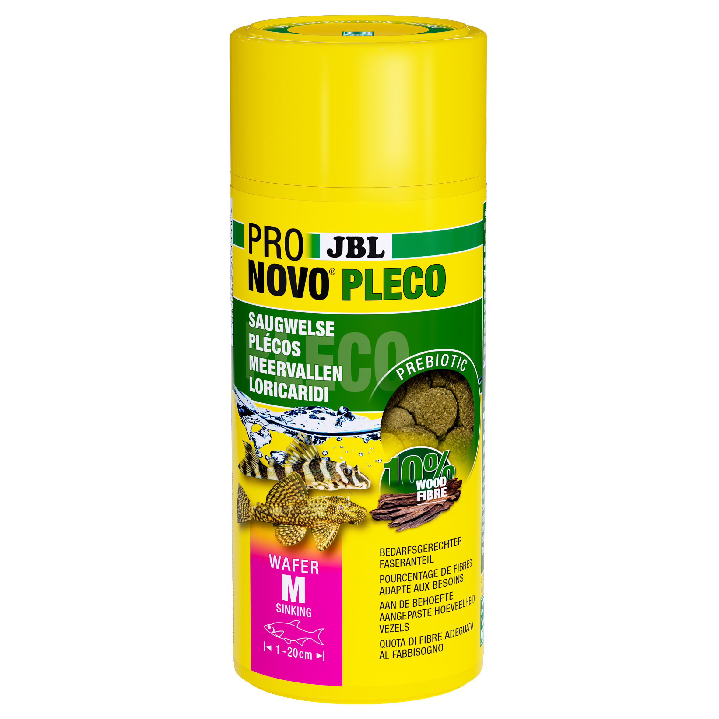 JBL Hauptfutter JBL PRONOVO PLECO WAFER Futtertabletten für herbivore Saugwelse M 250 ml