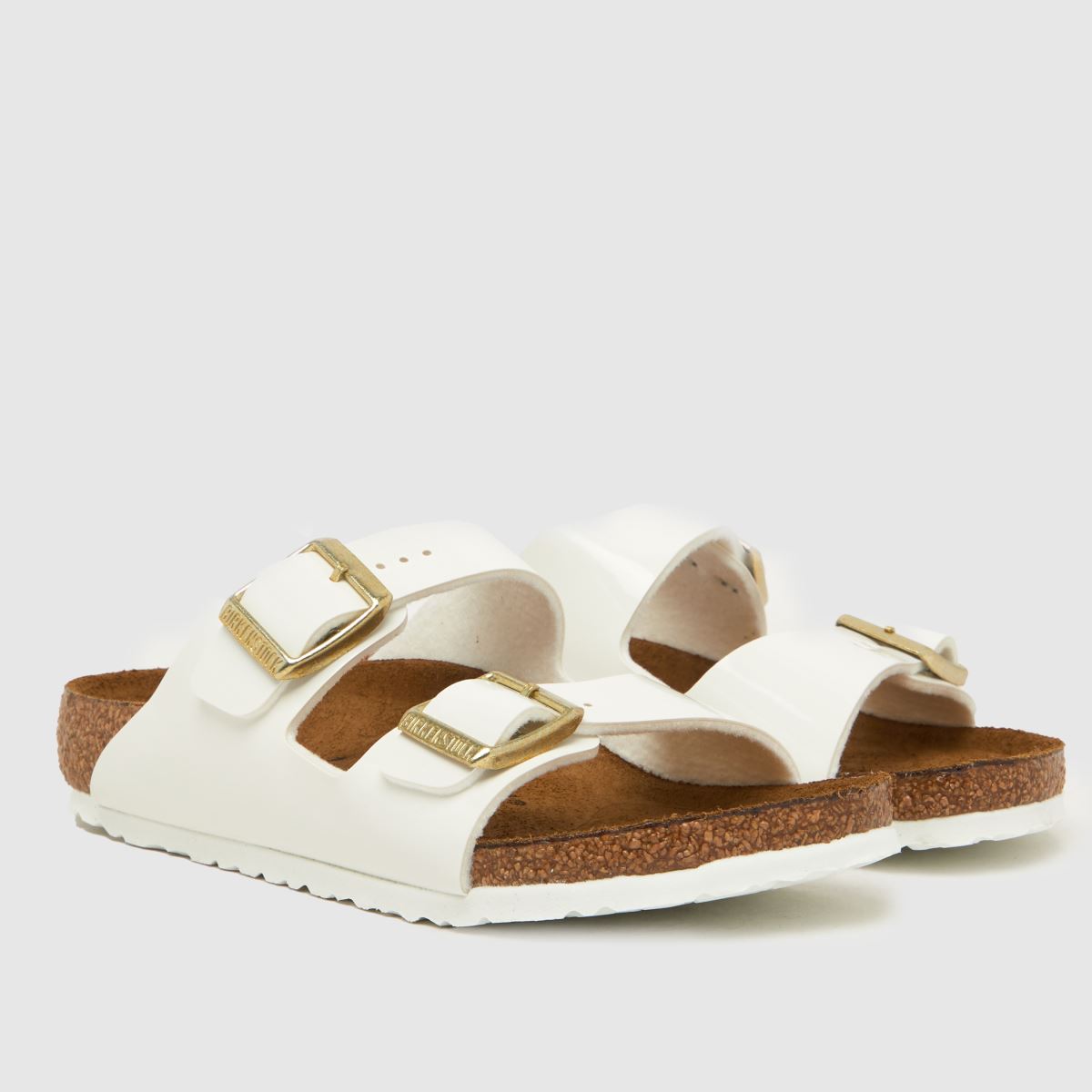 BIRKENSTOCK vita Arizona flickor juniorsandaler