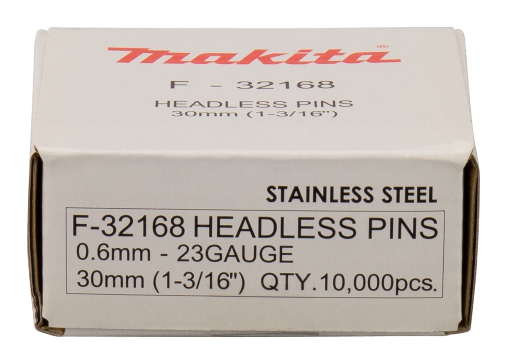 Makita piederumi F-32168 tapas plakana nerūsējošā tērauda 30 mm 10000 gab.