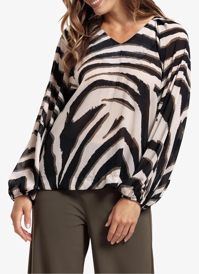 Στούντιο Anneloes Elain zebra top print