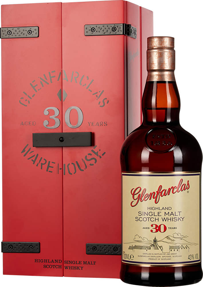 Glenfarclas Scotch Whisky Single Malt 30 YO 0,7 Liter in Holzkiste