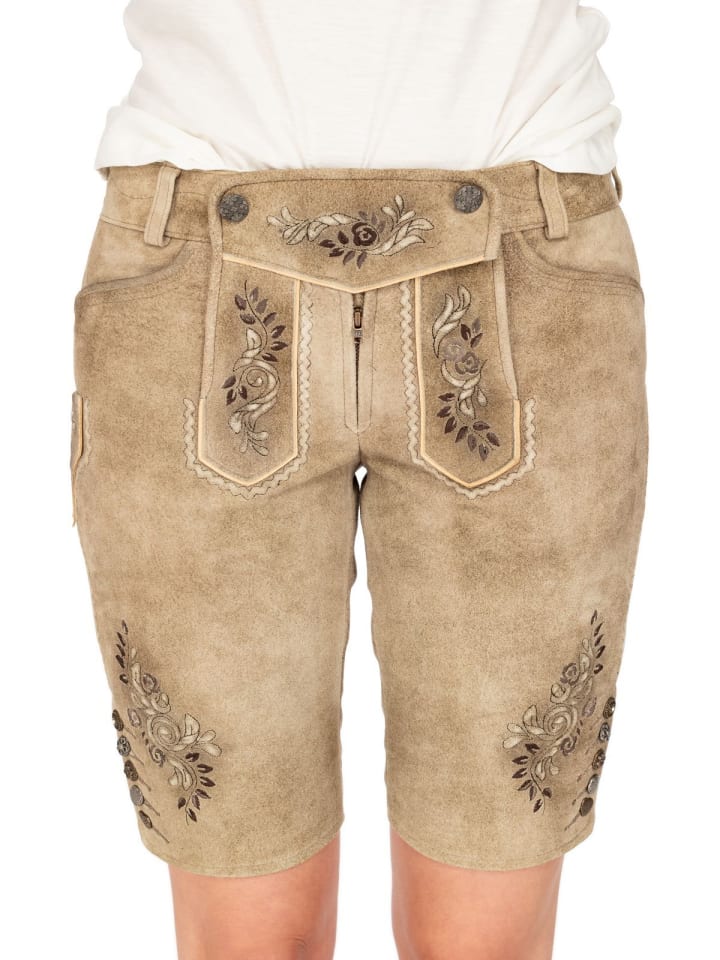 Spieth & Wensky Lederhose ESMERALDA in hellbraun günstig kaufen
