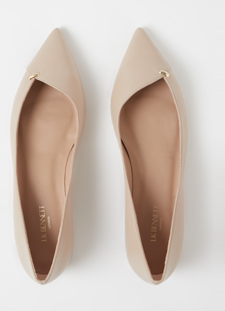 LKBennett Cally ballerina van leer