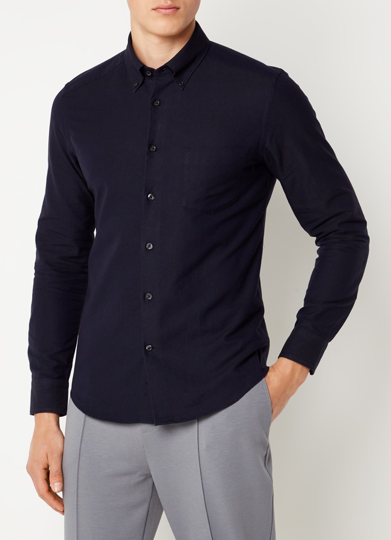 Cămașă Reiss Greenwich slim-fit cu buzunar la piept