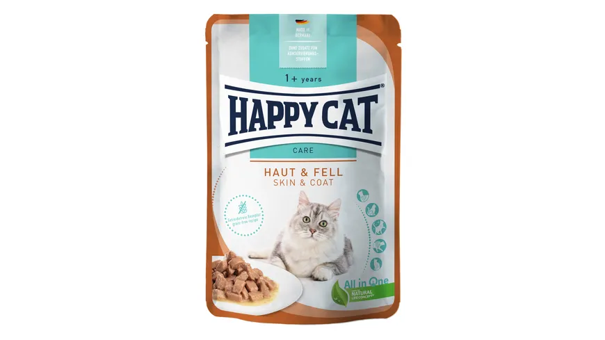 Happy Cat Katzennassfutter Care Adult Haut & Fell 85 g