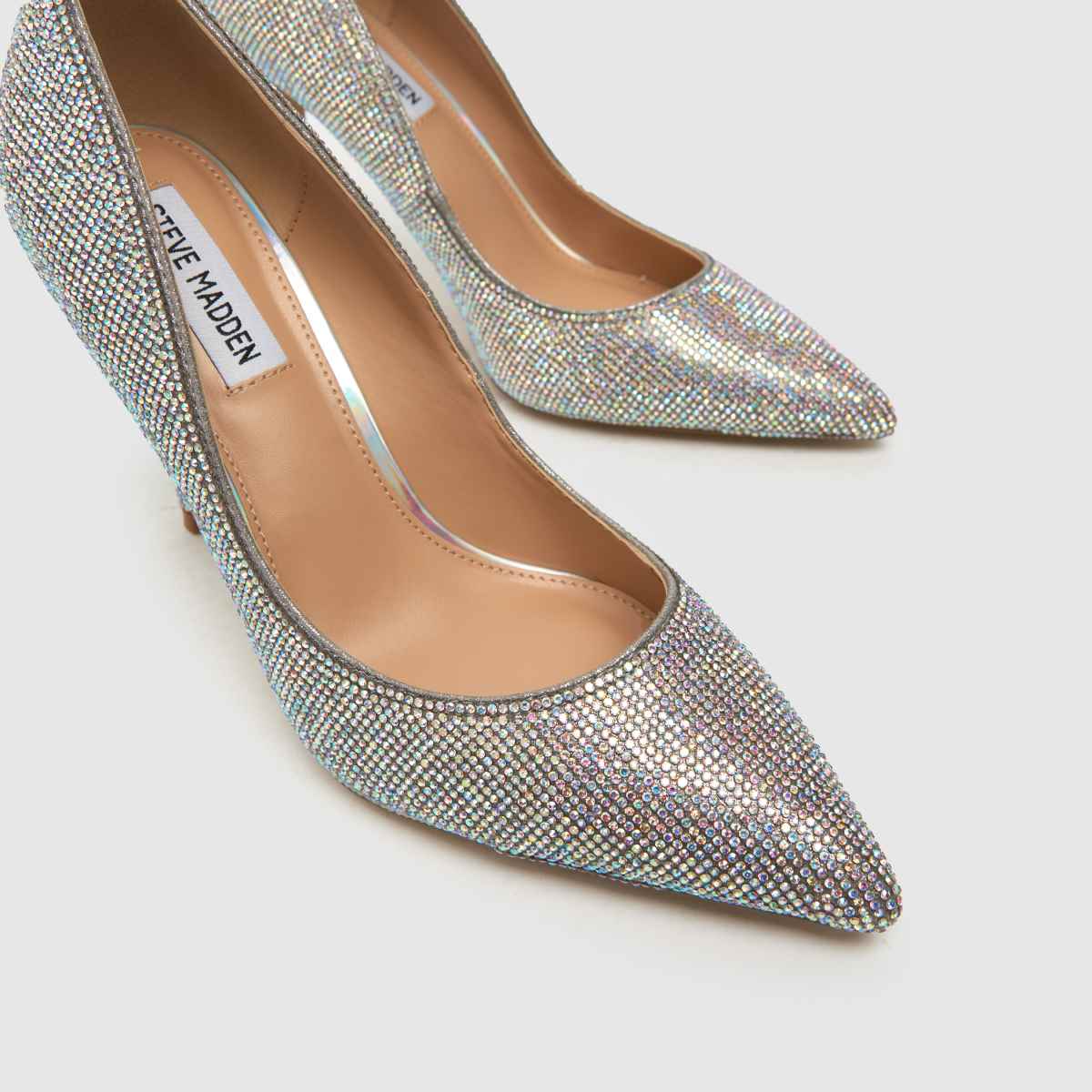 Steve Madden Evelyn Point magassarkú cipő ezüst színben