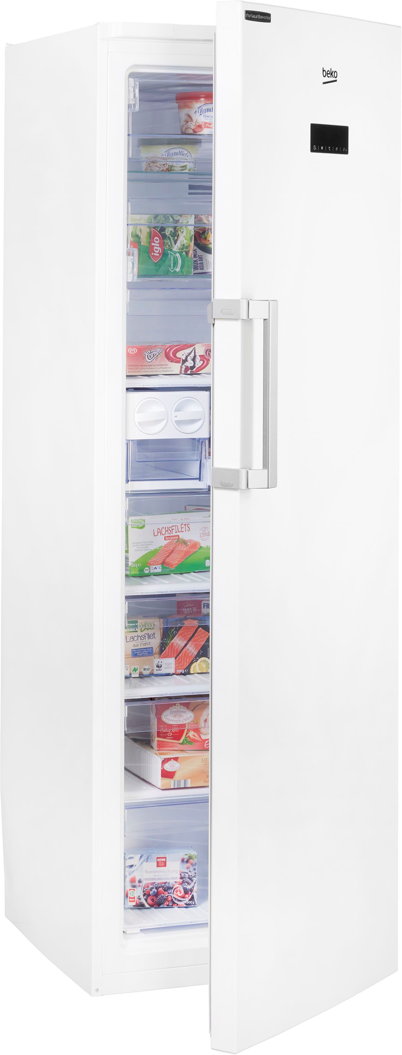 BEKO Gefrierschrank RFNE312E43WN, 185 cm hoch, 59,5 cm breit