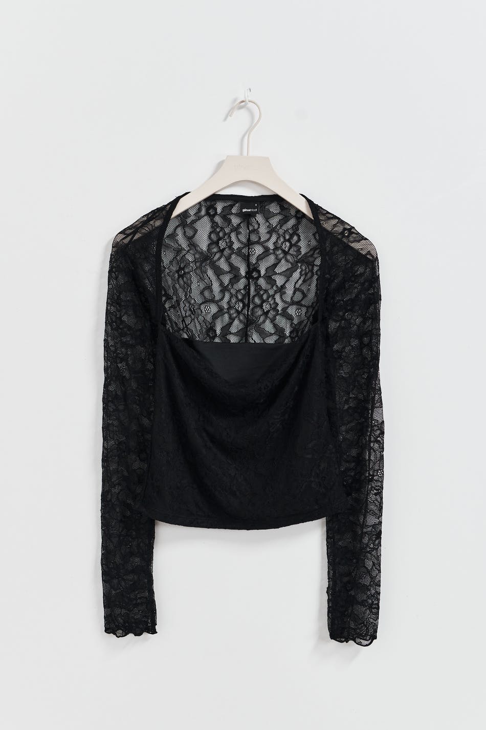 Squareneck lace top