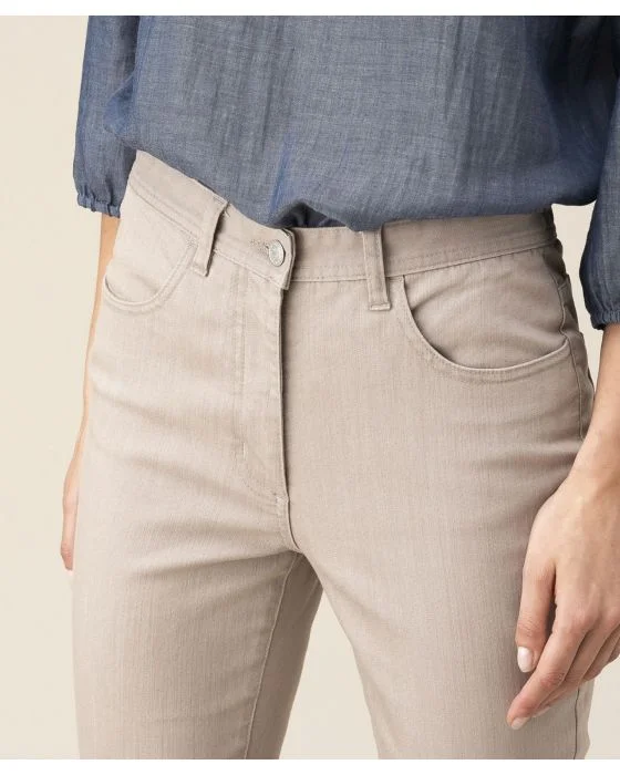 Pantalon stretch en toile, 3 statures.