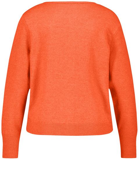 Wärmende Strickjacke mit Knopfleiste