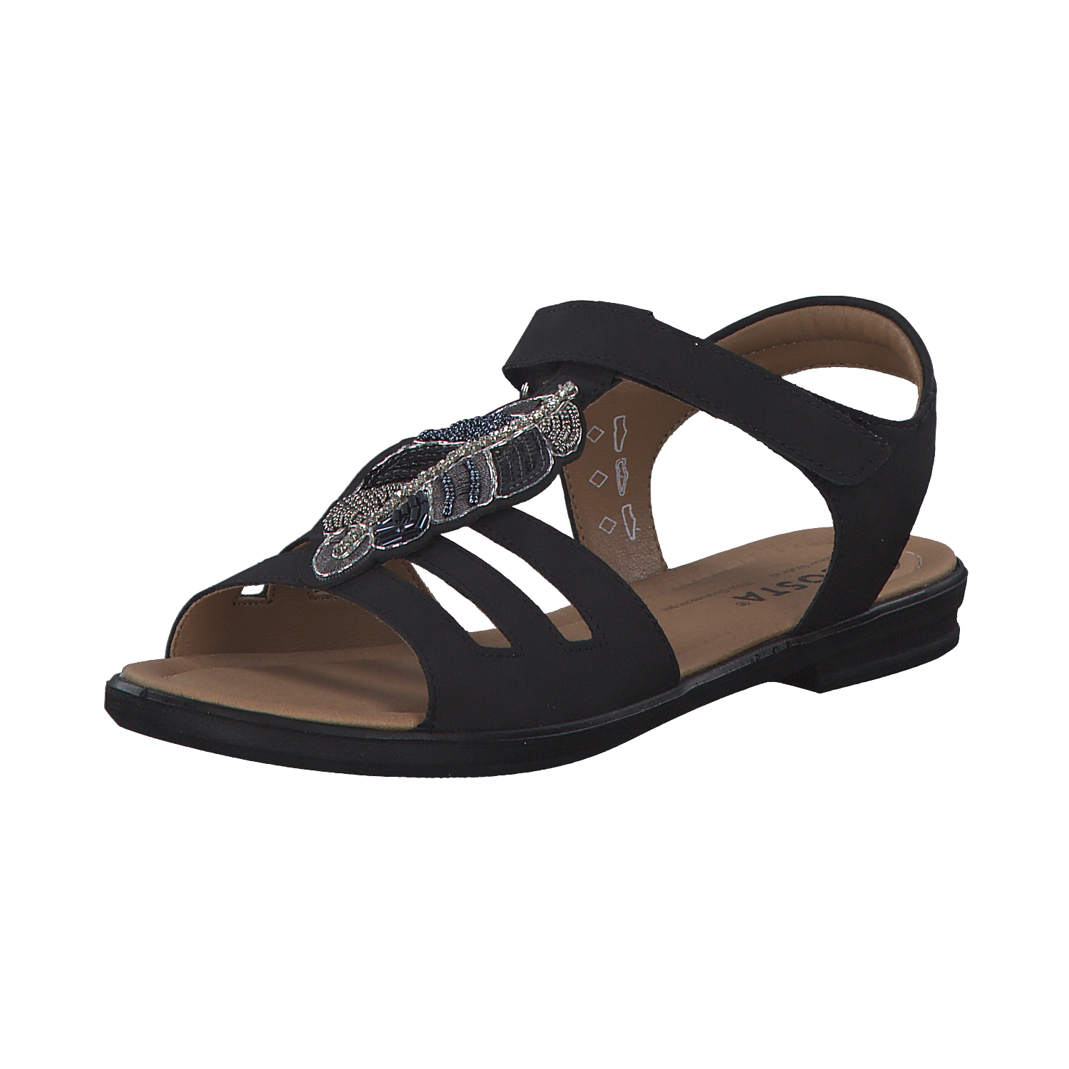 Ricosta Amelie 7001402, Sandaletten, Kinder, Schwarz
