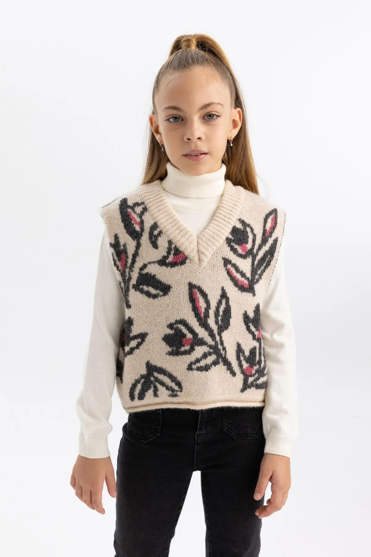 DeFacto  Gemusterter Mädchenpullover