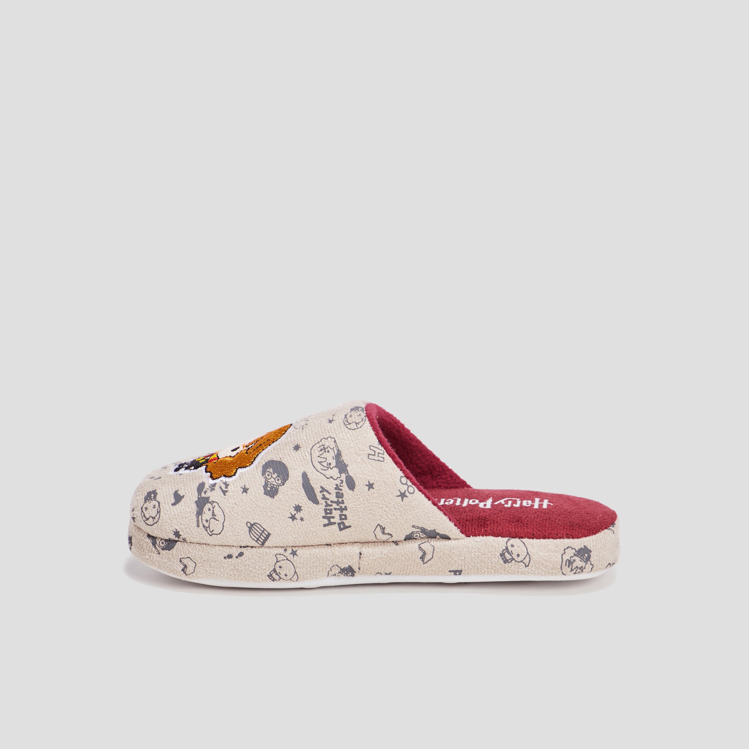 Chaussons mules Harry Potter gris fille | La Halle