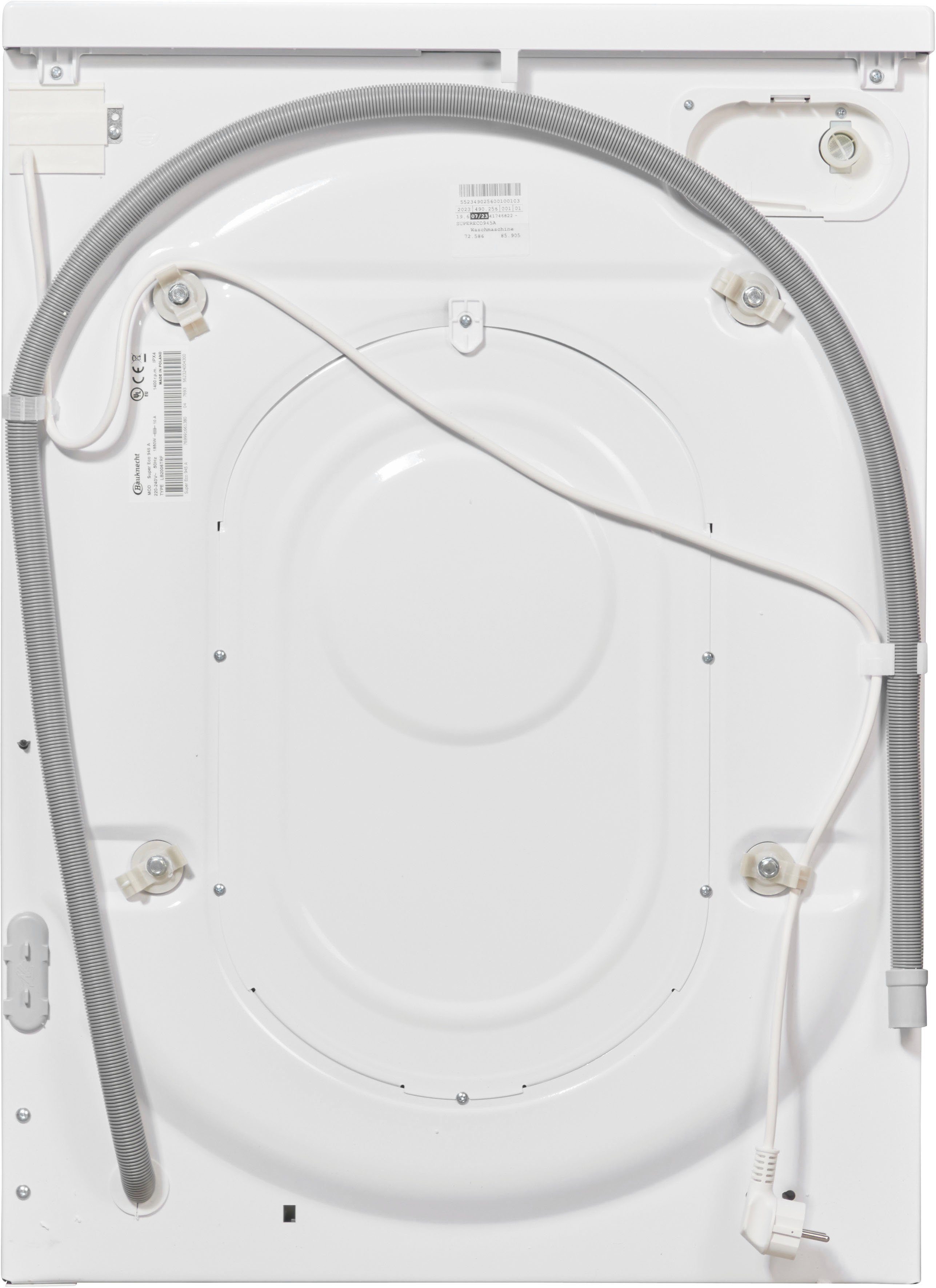 BAUKNECHT Waschmaschine Super Eco 945 A, 9 kg, 1400 U/min, 4 Jahre Herstellergarantie