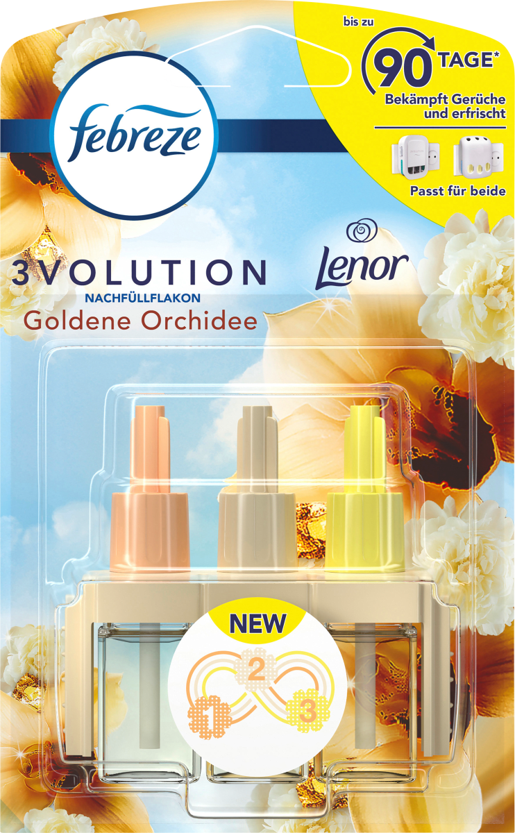 Lufterfrischer Duftstecker Goldene Orchidee Nachfüllpack, 20 ml