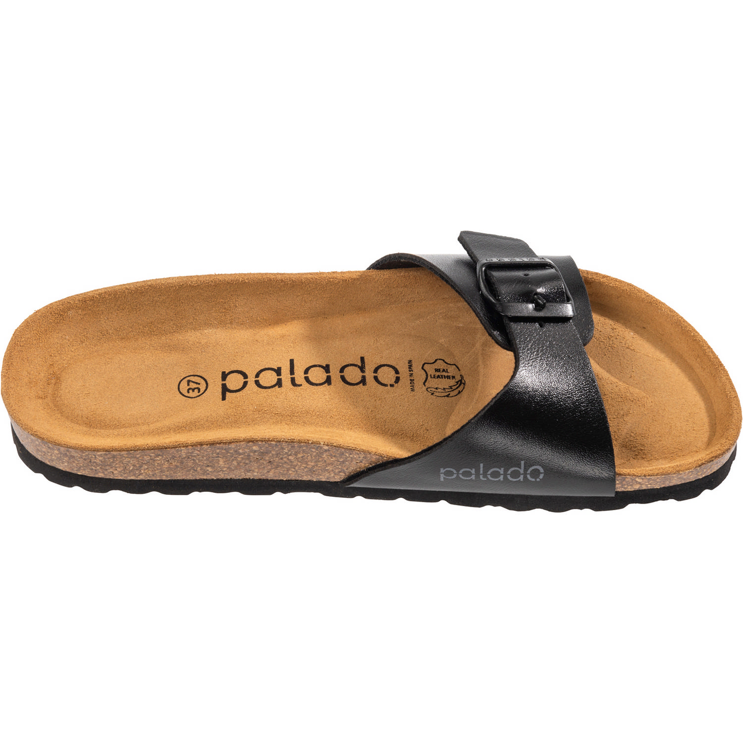 Palado Malta Metallic, Pantoletten, Damen, Metallic Schwarz