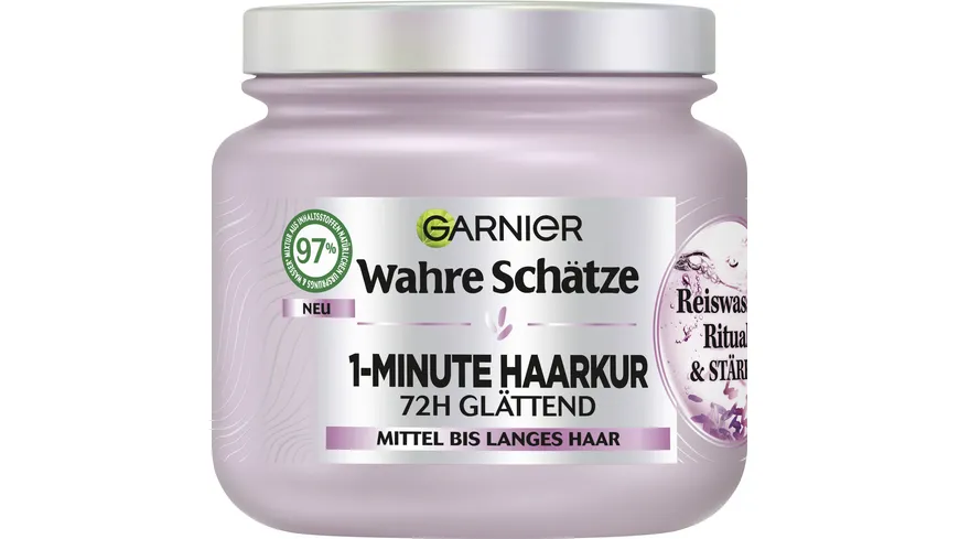 Garnier Wahre Schätze Haarkur 1-Minute Reiswasser Ritual & Stärke 340 ml