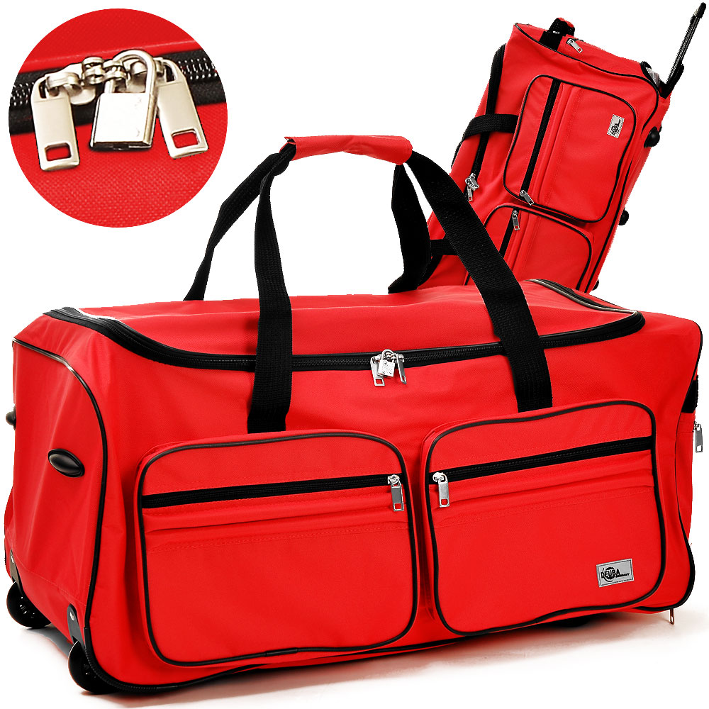 Casaria Deuba Große Reisetasche 85L rot
