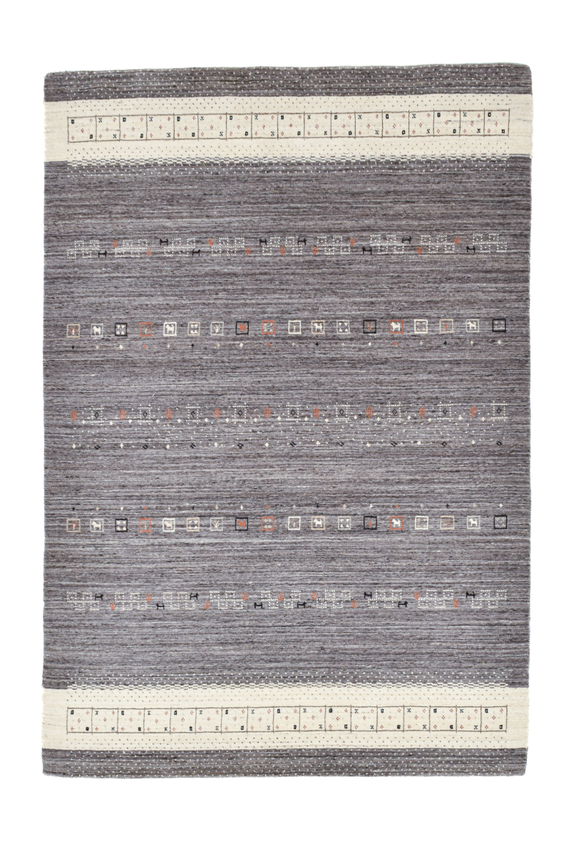 Handloom aus Indien Lori Dream Anthrazit Multi 70 x 140 cm