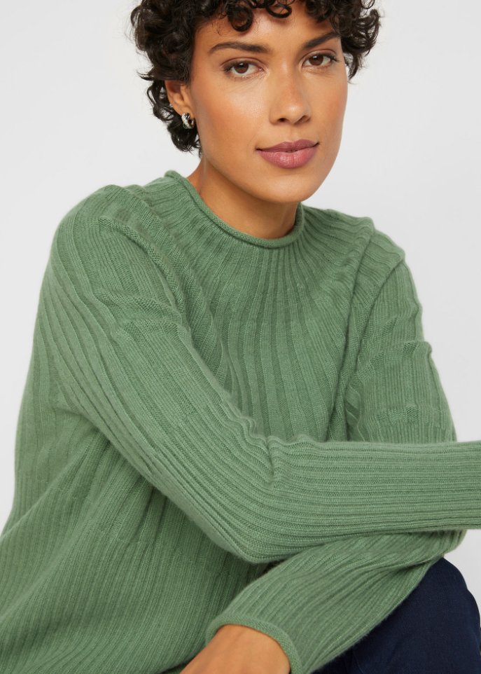 Wollpullover mit Good Cashmere Standard®-Anteil