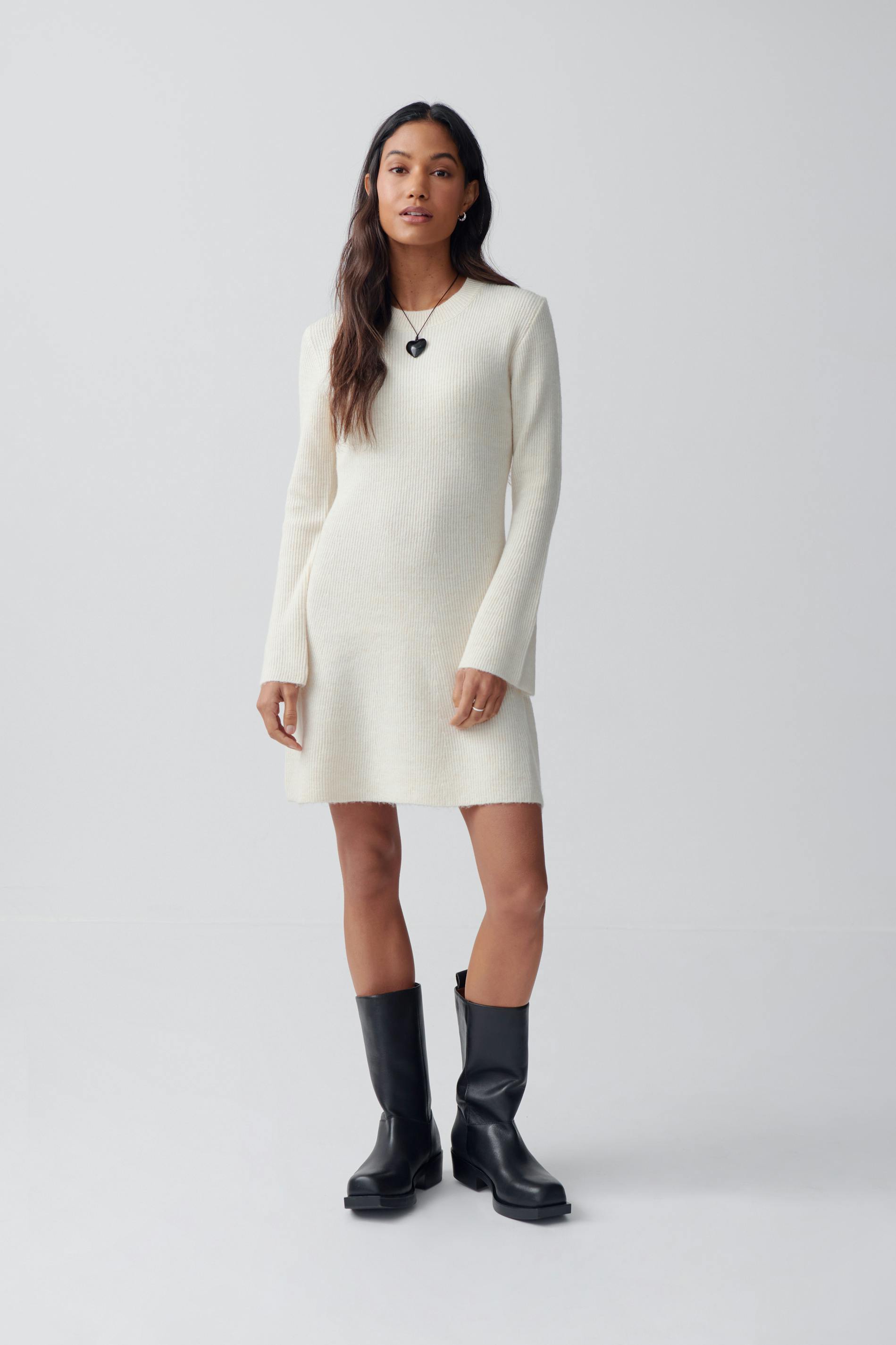 A-line knitted dress