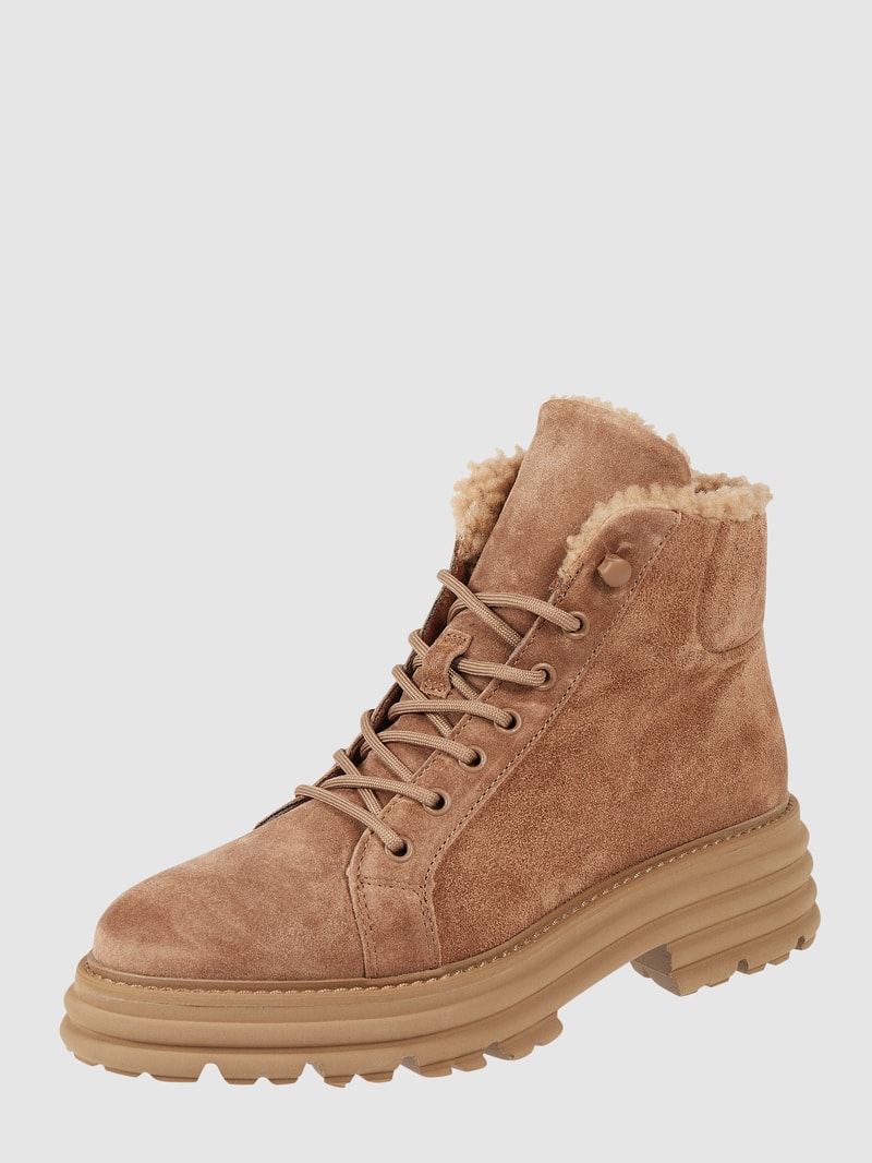Boots mit Teddyfutter in camel