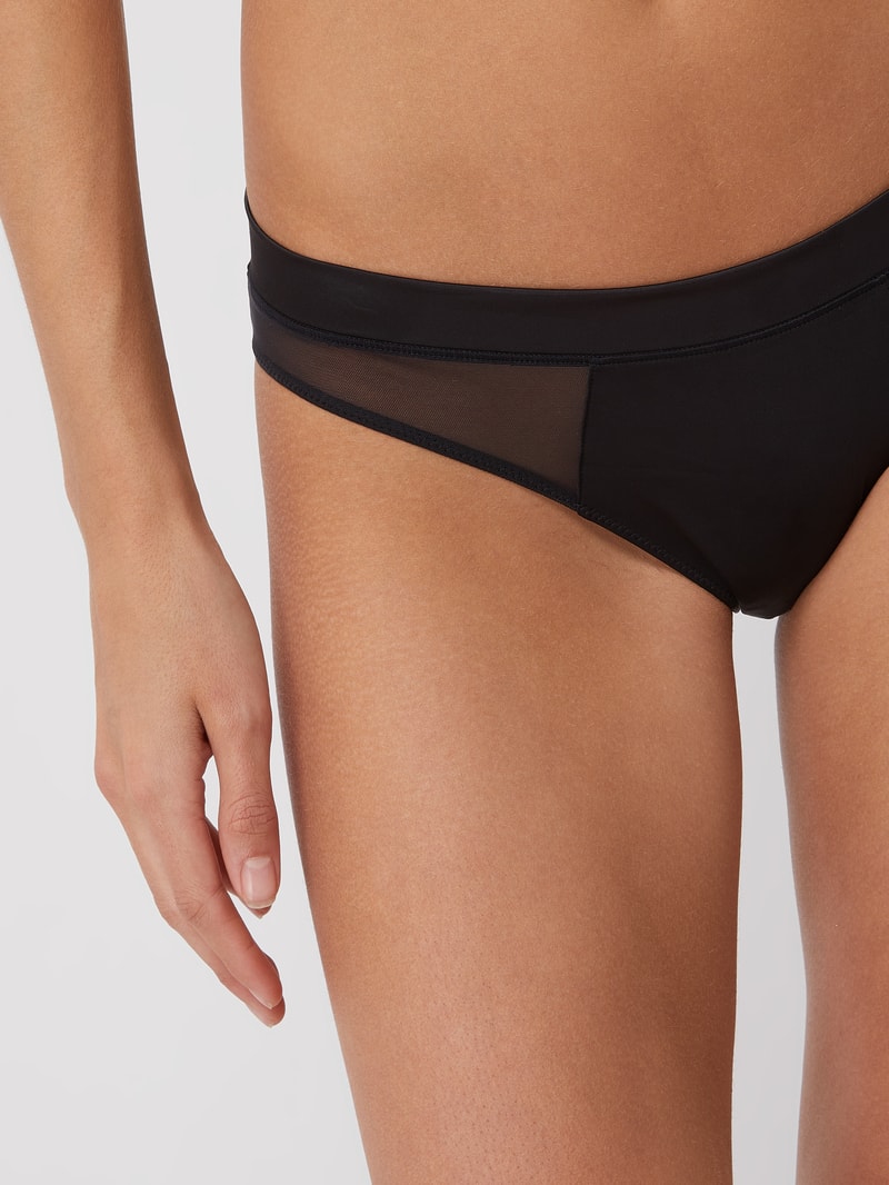 Slip aus Mesh in schwarz