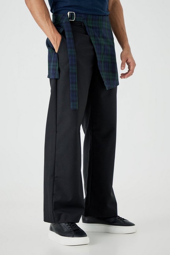Hose mit geflochtenem Rock