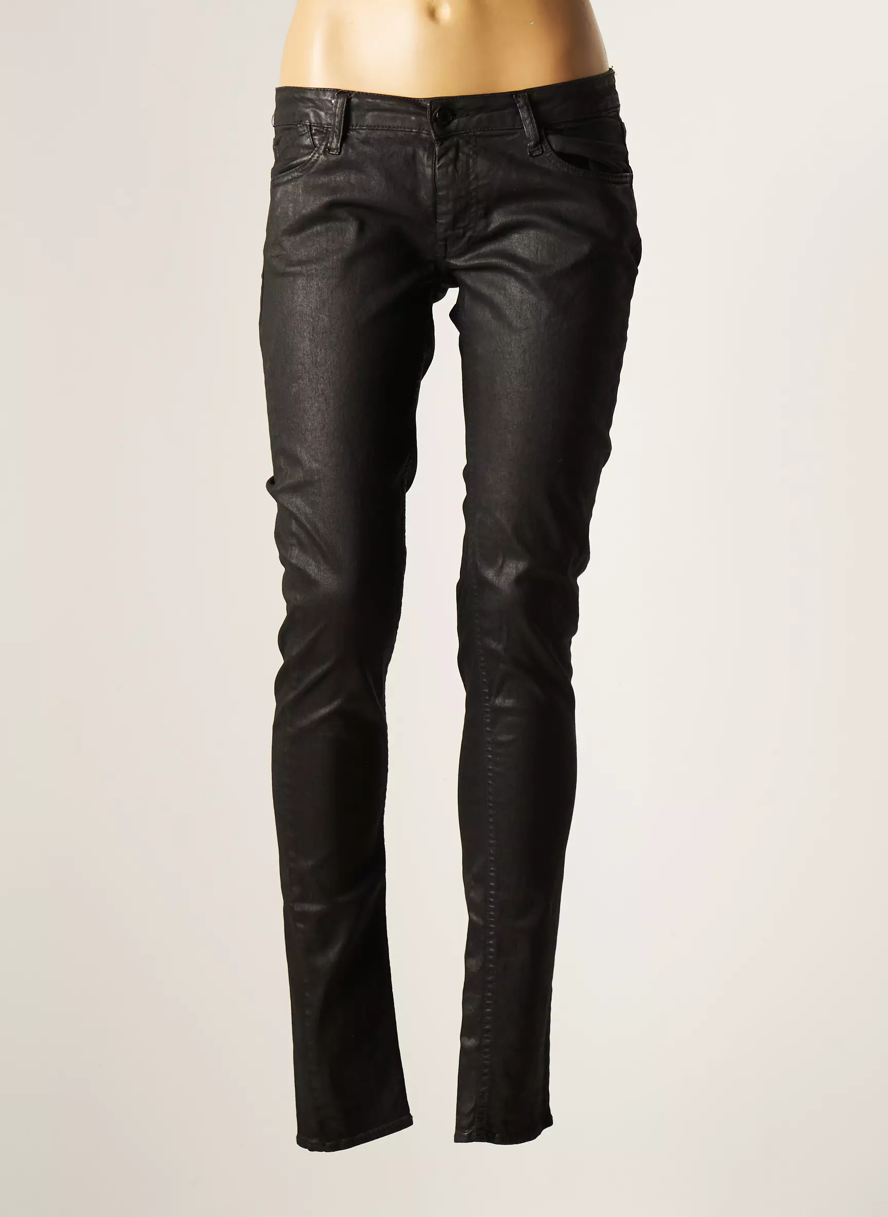Le Temps Des Cerises Pantalons Slim Femme couleur noir