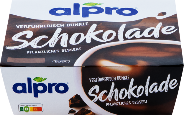 Alpro Soja-Dessert Dunkle Schokolade vegan
