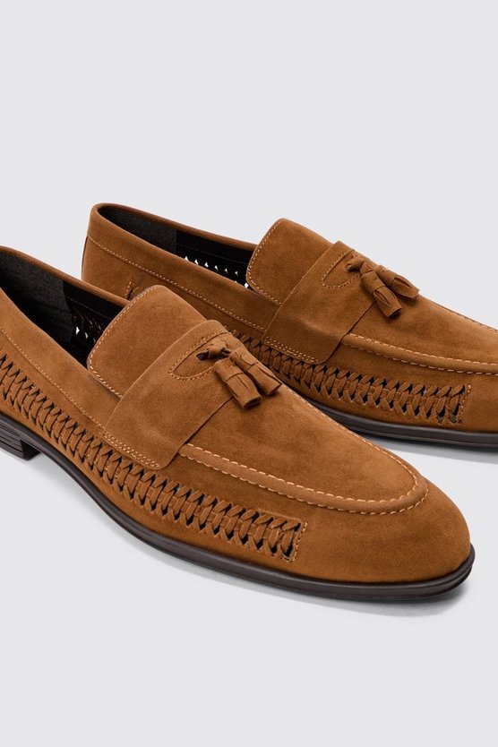 Loafer aus Wildlederimitat
