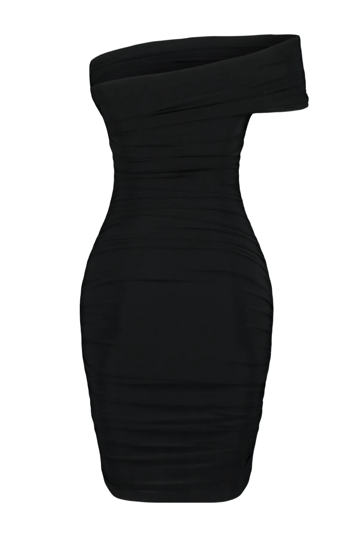 Trendyol Collection  Schwarzes, tailliertes gestricktes Abendkleid TPRSS22EL2037
