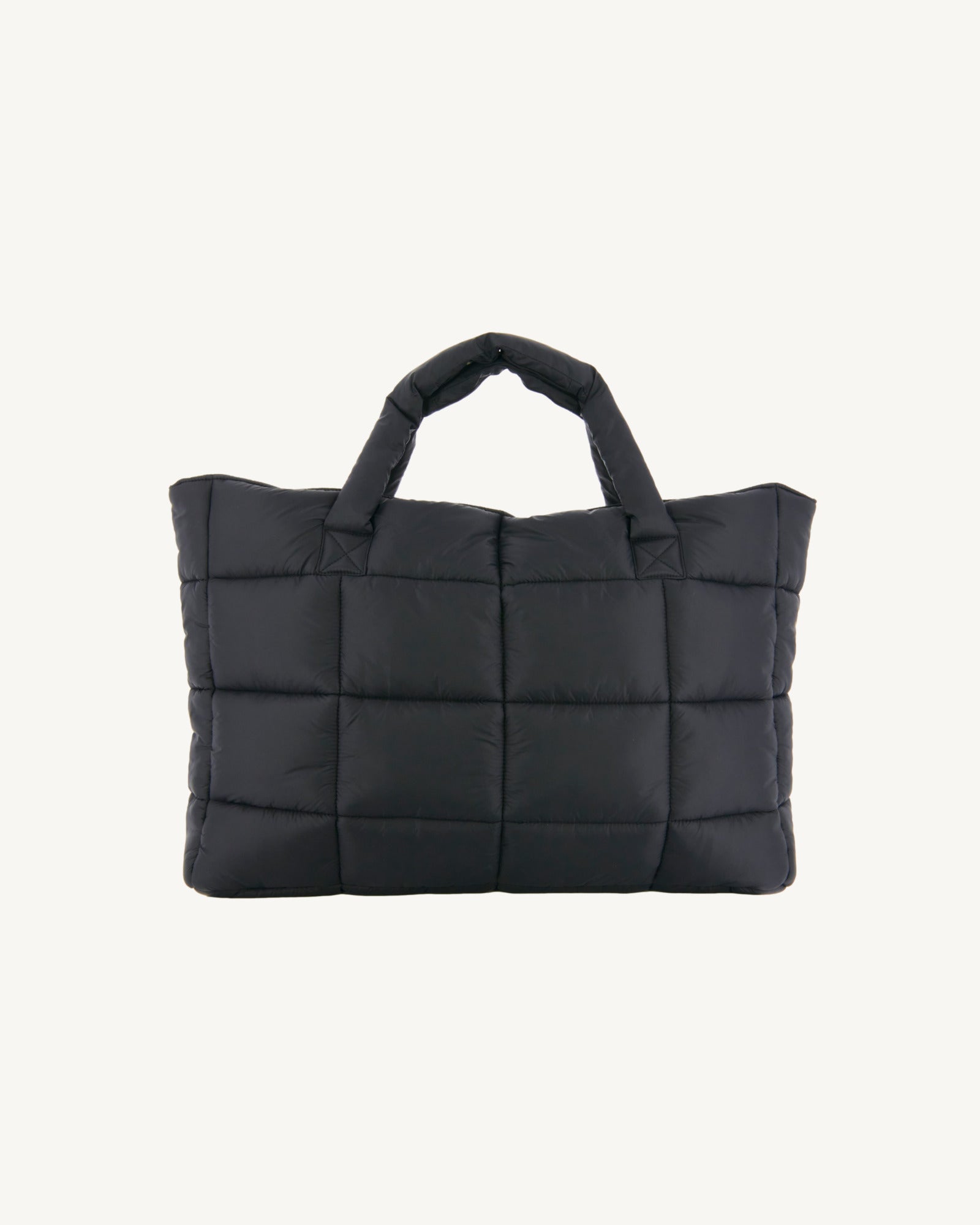 Sac avec des cristaux Swarovski®️ shopping Noir Leika 2.0