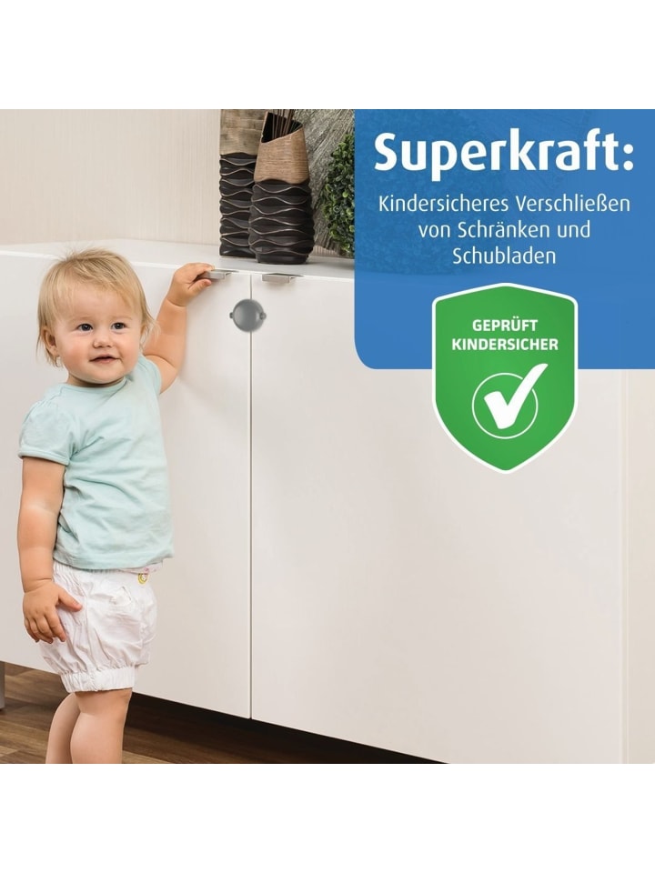 Reer Schrankschloss für Doppeltüren in Grau ab 6 Monate günstig kaufen onesize