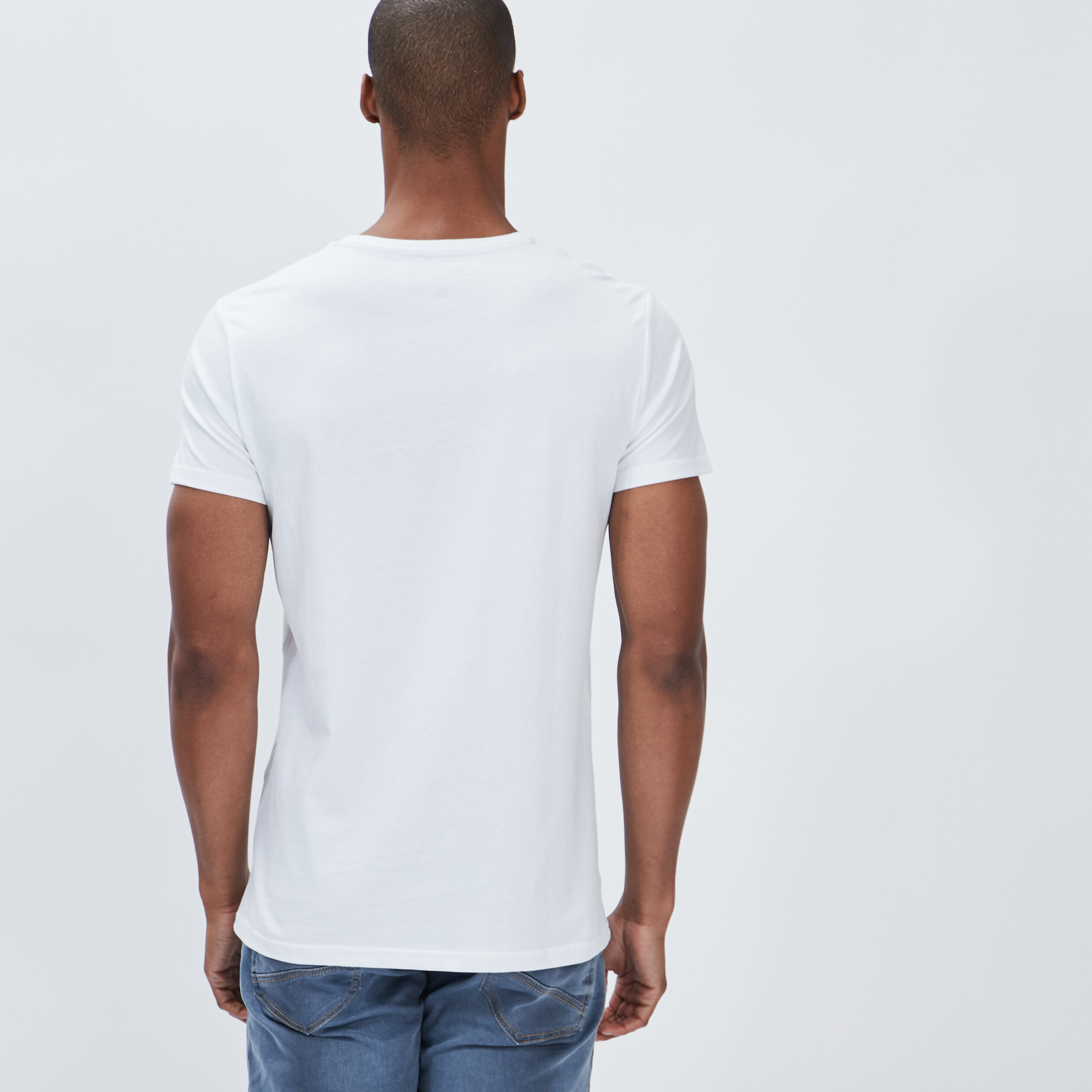 T-shirt manches courtes Creeks blanc homme | La Halle