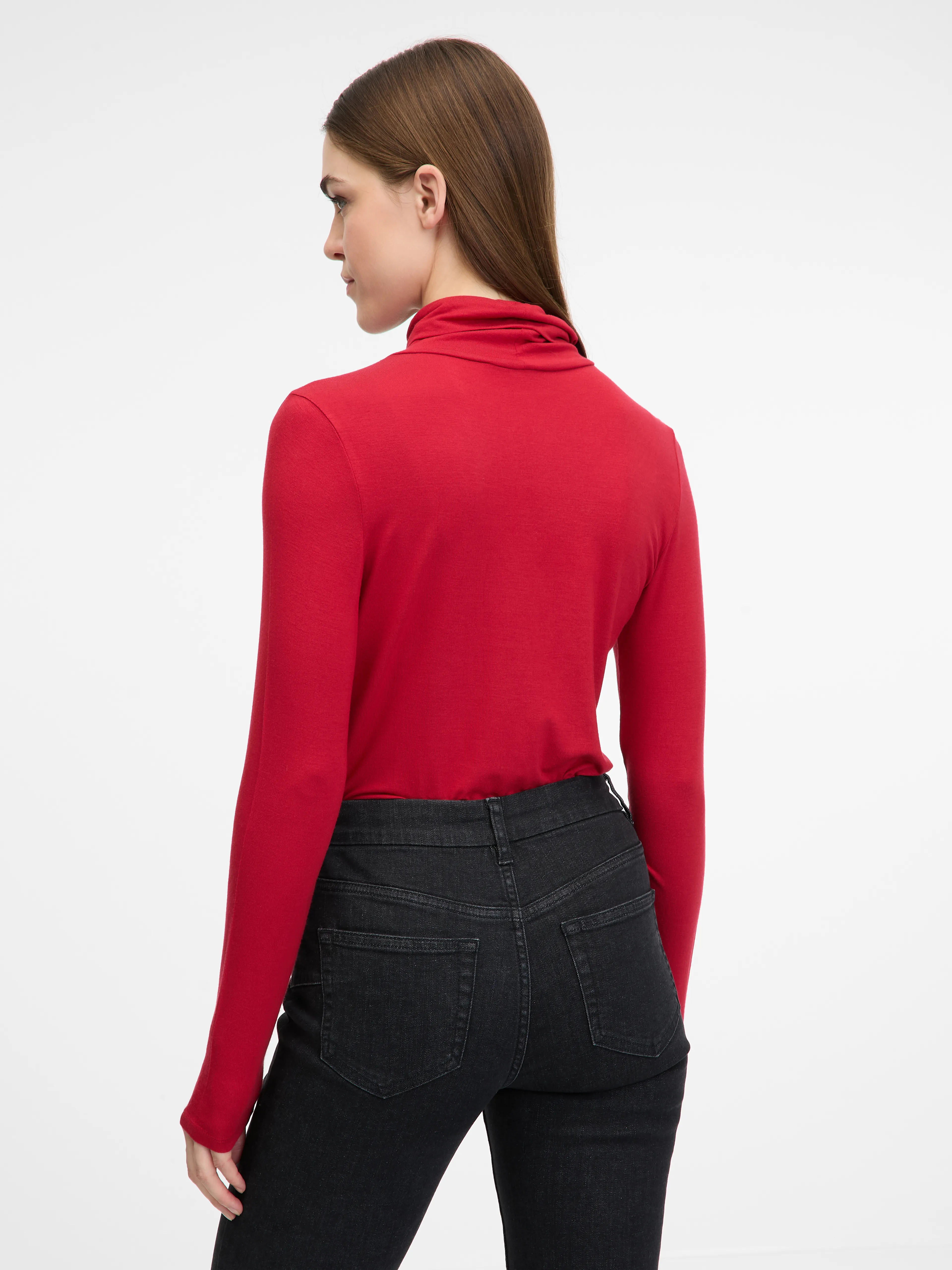 Rotes Damen-Langarm-T-Shirt ORSAY