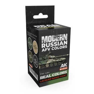 AK Real Colors Paintset - Modern Russian AFV Colors (4x 17ml)