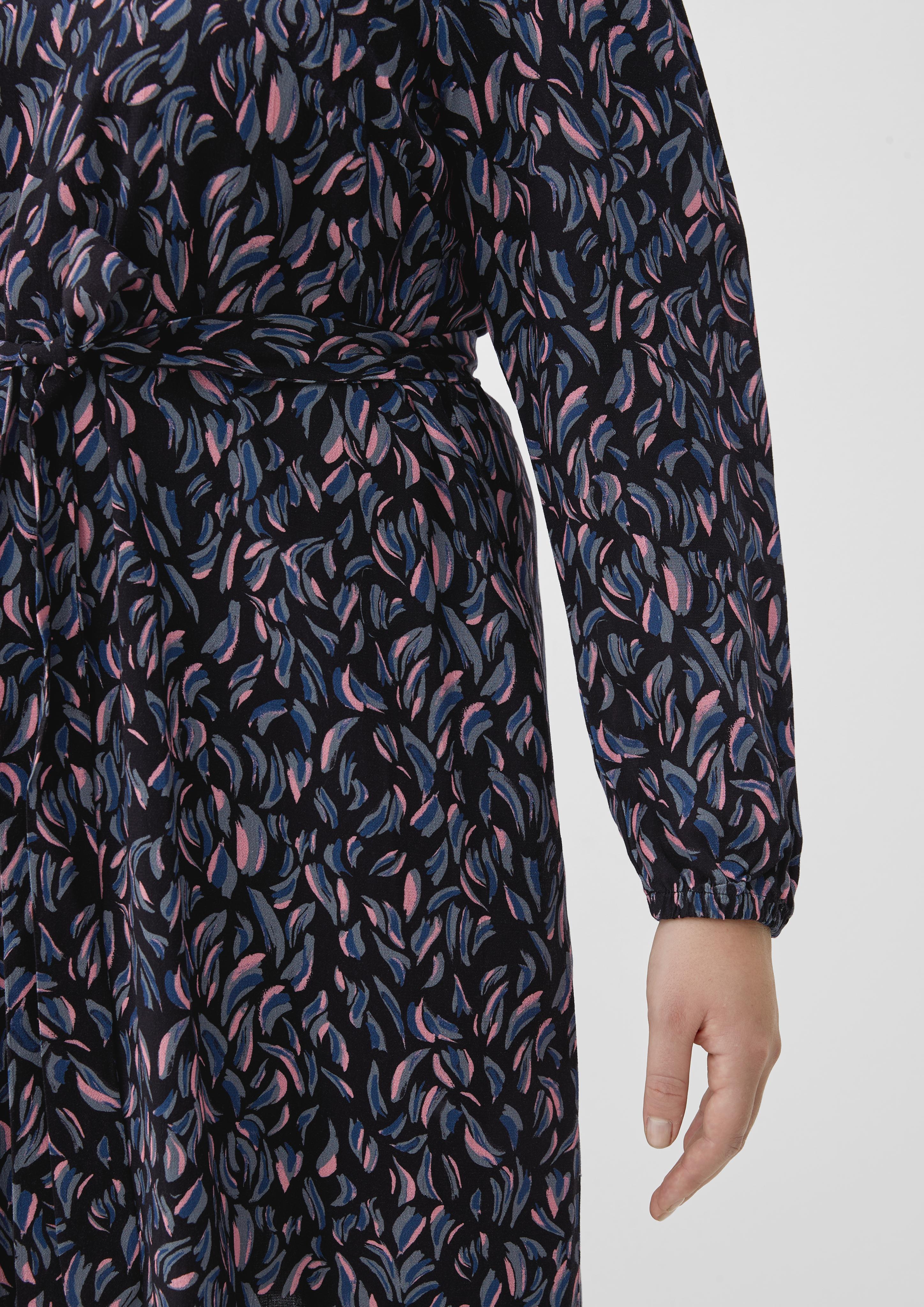 Midikleid aus Viskosecrêpe  2125099-99A1