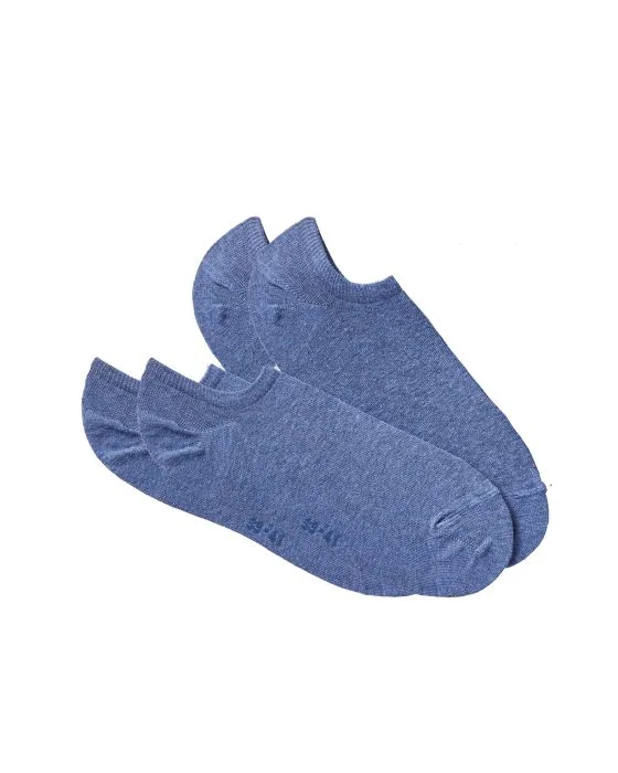 Lot de 2 paires de socquettes invisibles