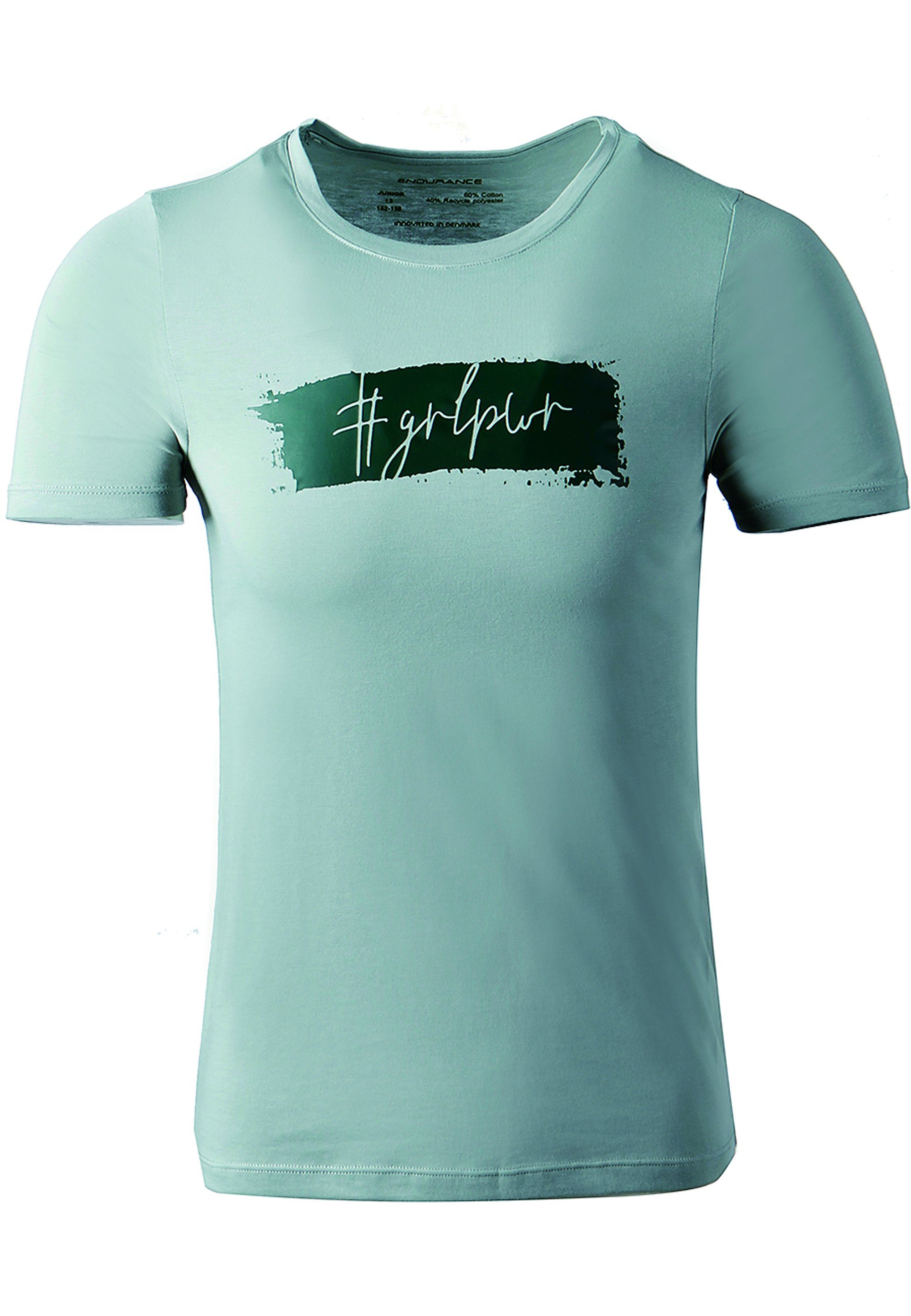 ENDURANCE Funktionsshirt Mawen Jr. (1-tlg) mit schickem Leo-Frontprint