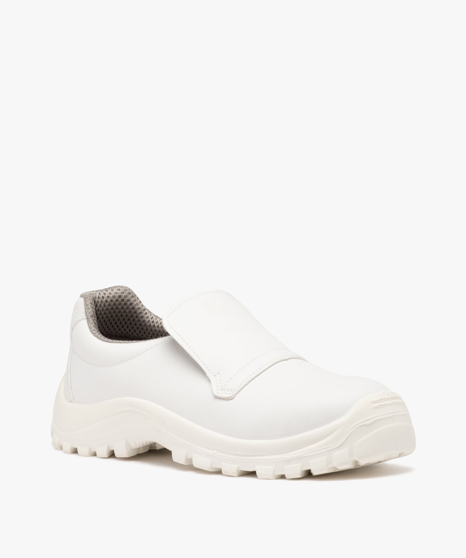 Chaussures de sécurité homme unies à enfiler avec col él... blanc | GEMO