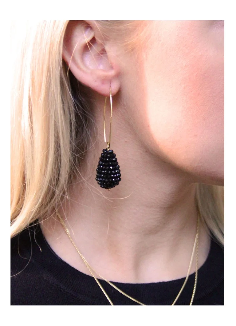 A LOT. jewelry Glassberry Cone S earrings gilded