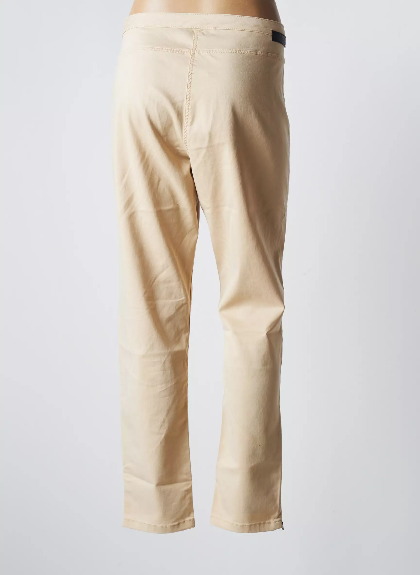 Mado Et Les Autres Pantalons Slim Femme couleur beige