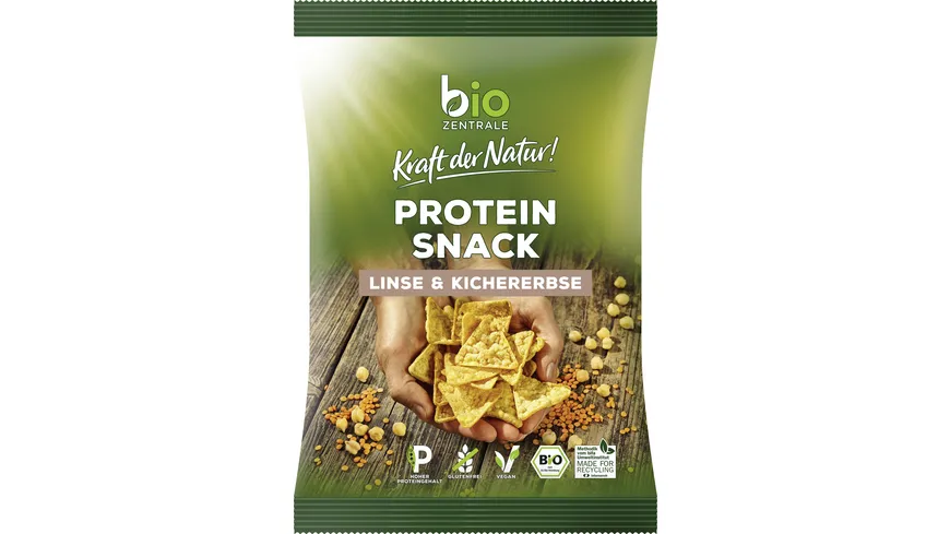 biozentrale Bio Protein Snack Linse Kichererbse 50 g
