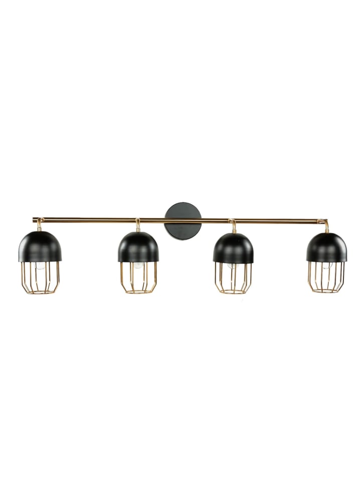 Licht-Erlebnisse Wandlampe in Schwarz Gold günstig kaufen onesize