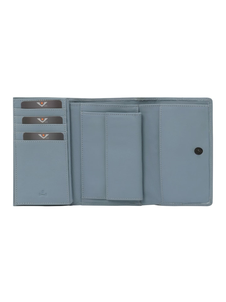 VLD VOi Leather Design 4Seasons Camille Geldbörse RFID Schutz Leder 15 cm in denim günstig kaufen onesize